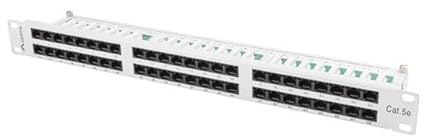 Lanberg PATCH PANEL 48 PORT 1U, CAT. 5E, GREY