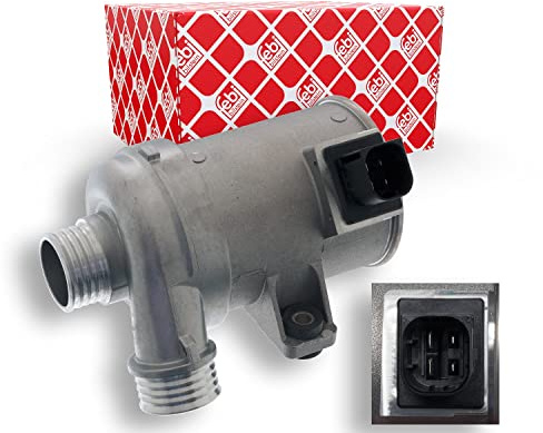 febi bilstein 48424 Wasserpumpe ohne Dichtung, elektromagnetisch , 1 Stück | Kompatibel mit: BMW 1, 1, 2 Cabriolet, 2 Coupe, 3, 3 Gran Turismo, 3 Touring, 4 Cabriolet, 4 Coupe, 4 Gran Coupe, 5