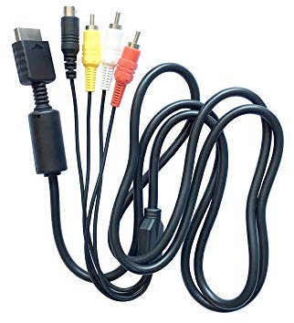 OSTENT Composito S-Video RCA AV Audio Video HD Cavo TV per Sony PS1 / PS2 / PS3 Console