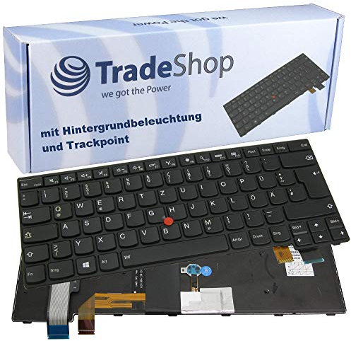 Trade-Shop Original Laptop Tastatur/Notebook Keyboard Deutsch QWERTZ für Lenovo ThinkPad T470s 20HF 20HG 20JT 20JS 20JS-001E 20JS-001F 20JS-0021 20JS0021GE 20JS001EGE 20JTS1V800 20JTS2RV00 T470P