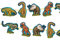 3m Girlande * Dinosaurier & T-Rex * als Deko für Kindergeburtstag und Motto-Party | 11351 | Pferde Pony Reiten Kinder Geburtstag Motto Mädchen