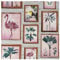 Fresco Tropical Frame Multi Colour Floral Wallpaper - Paste The Paper - Multicoloured Wallpaper - Brick & Floral Tropical Painting Effect Design - Feature or 4 Wall Design - Cover for Small Cracks
