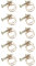 Schlauchschellen 10 stücke Einstellbare Doppel Draht Wasserschlauch Barb Clamp Rohr Clip Hoop Sanitärverschluss(25mm21-25)