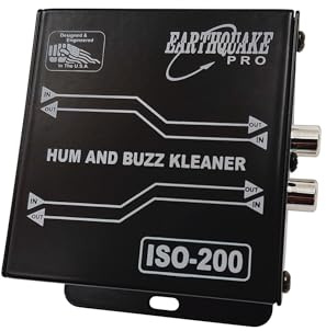 Earthquake Sound ISO-200 Hum and Buzz Ground Loop Isolator + Signal Converter