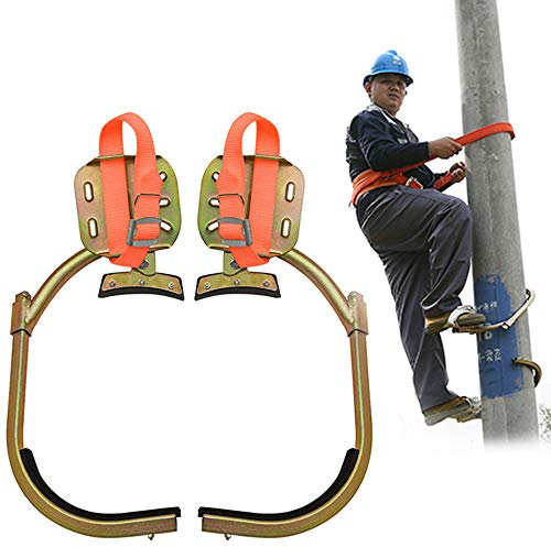 GBHJJ Pole Climbing Spikes, Non-Slip Tree Crampon Climbing Aid, Tree Climbing Artifact Is Easy to Use, Used for Fruit Monitoring, Monitoring and Climbing,250Model