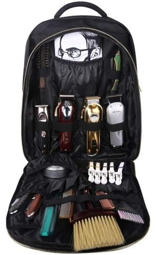 Valigetta cosmetica Professionale/Kit Barbiere, Zaino Multifunzione da Viaggio Portatile per Artista/Scatola per Cosmetici/Borsa Impermeabile