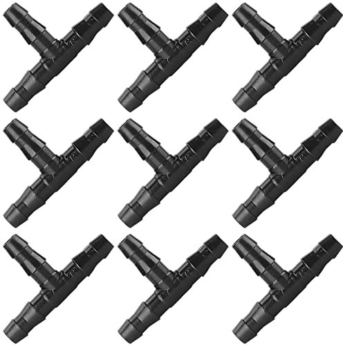 LIKOSO Gartenschlauch Schlauchkupplung Verbinder – Wasserhahn Adapter T-Stück (Passend für 4 mm / 7 mm ID) für Gartenrasen Bewässerungssystem Tropfbewässerung – 150 Stück