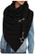 CCOOfhhc Halstuch Elegant für Frauen mit Button Dreieck Schal Casual Große Größen Winterschal Winter Muster Poncho Warm Weicher Deckenschal Retro Halstuch Herbstschal