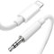 PUONBSR Câble auxiliaire pour iPhone dans la voiture, 3.5 mm, fonctionne pour autoradio/casque/haut-parleur, prend en charge tous les systèmes iOS -1 m