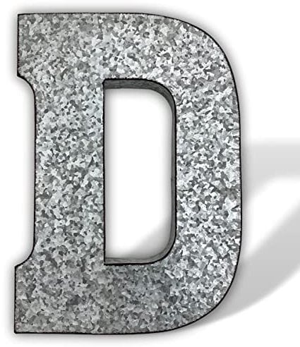 aubaho XXL 52cm Metall Dekoration Garten 3D Größe D - Buchstabe Ziffer Zahl Antik-Stil