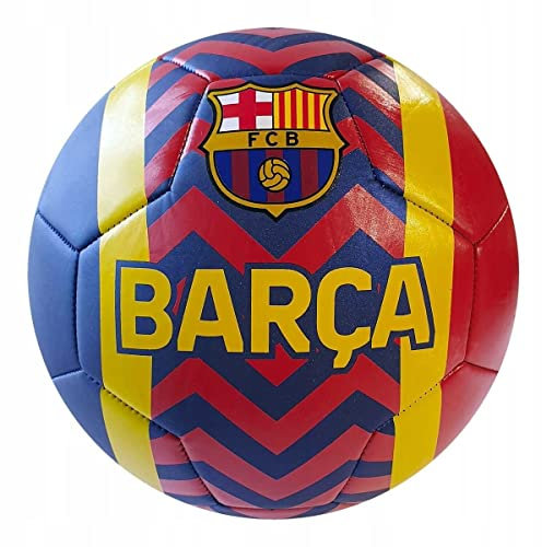 Offizieller Barcelona-Fußball, blau, gelb, rot, blau, Größe für Erwachsene und Kinder (Größe 5 – groß)
