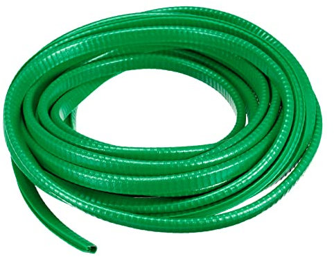 sourcing map U Channel Edge Trim, 19.7ft Length Rubber Guard Seal Strip Edge Protector Fit for 1-2.5mm Edge, (15/64 W x 25/64 H) Green
