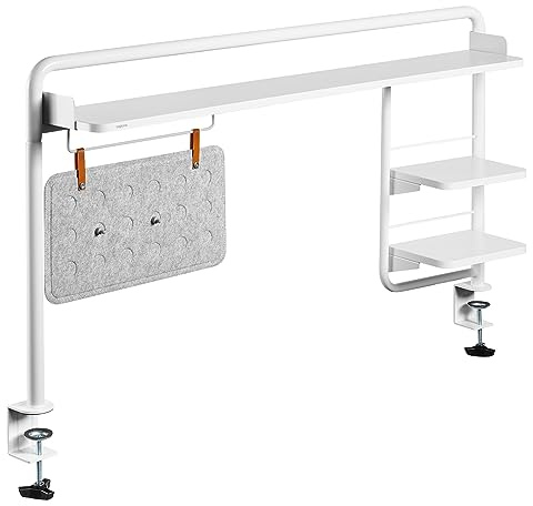 Schreibtischablage (zum Klemmen) für Schreibtische mit min. 140cm Breite, mit magnetischem Memoboard