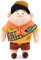 Disney Store Offizieller Russell Mittelgroßes Kuscheltier, Oben, 36 cm, Pixar Plüschfigur, Pfadfinder in Uniform mit Abzeichenbesetzter Schärpe, Geeignet ab Geburt