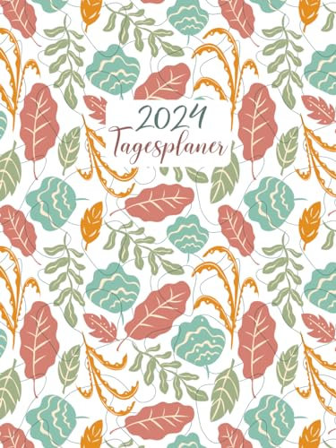 Kalender A4 XXL 2024: Tagesplaner 1 Tag 1 Seite, Buchkalender, 12 Monate, Terminplaner mit Uhrzeit, Zusätzlich zu Feiertagen, To do, wichtigen Notizen