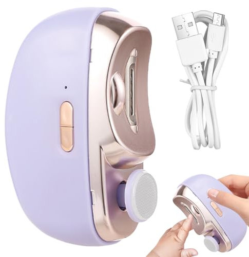 Coupe-Ongles Électrique,Electrique Automatique Coupe-Ongles,Coupe Ongles Électrique Automatique,Nouveau Coupe-Ongles Automatique Pour Adultes,Aîné(Violet)