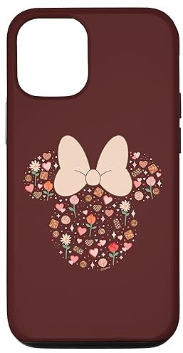 iPhone 13 Disney Minnie Mouse Icon Fill Chocolates Flowers Hearts Love Case