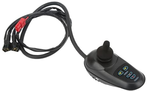 XTevu Elektro-Rollstuhl-Joystick, Rollstuhl-Joystick-Controller, 360-Grad-Drehung, Lenkung, Elektro-Rollstuhl-Bürstenmotor-Controller, universell