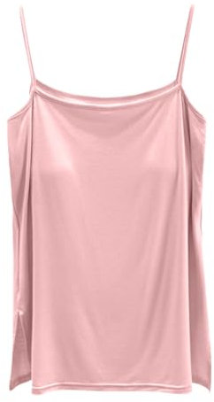 Canotta In Raso Rosa Canottiera Raso Bianca Canotta Seta Rosa Canotte In Paillettes Camicette Senza Maniche Donna Canotta Sottogiacca Pizzo Canotta In Raso Rosa Top Canotte Estive Canotta Di Raso