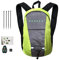 Fahrrad-Blinker-Rucksack – 4-LED-Blinker-Rucksack, Outdoor-Fahrradrucksack | Wasserdichter LED-Rucksack aus Nylon mit Blinker, wiederaufladbarer USB-Tasche mit einfacher Installation für sichere Nacht