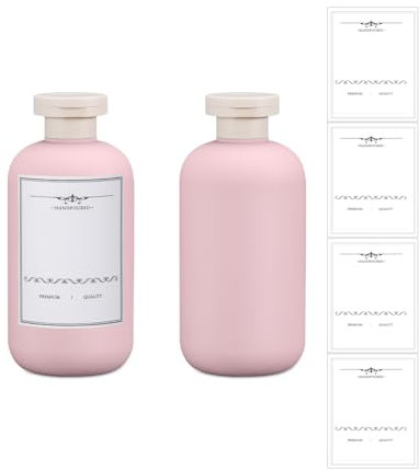 UMETASS Bouteilles de voyage à remplir, anti-fuite, format voyage, avec couvercle à rabat, vides, rose, 200 ml