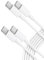 Quntis Cable USB C a USB C 2Pack 2M, 100W Cable Tipo C Carga Rápida PD 5A Cable Tipo C Compatible con MacBook Pro 2020, iPhone 15 16, iPad Pro, iPad Air 4, Galaxy S20, Google Pixel, Huawei