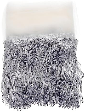 KONTONTY Zuschneidbarer Kleiderstoff Haushaltskleid Quastenstoff Haushaltshandwerksstoff Nähbedarf Für Lateinamerikanische Tanzkleidung Diy-bastelstoff Dekorativer Stoff Aus