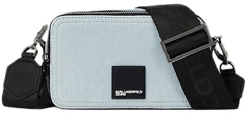 Karl Lagerfeld Jeans, Damen, Box Logo Camera Bag Denim, Blau, One size