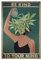 Nayyana Be Kind to Your Mind Vintage-Bildposter, Hippie-Boho-Wandkunst, Vintage Poster, Ermutigungsgeschenke für Frauen, Heimbüro, Schlafzimmer, Wohnzimmer, Wanddekoration, Stil 2