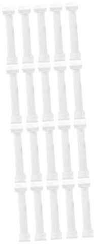 OATIPHO Griechische Säulen Tisch 4 Sätze Römische Säule Partypodest Sockelständer Für Statue Römisches Bescherun Home Decoration Säulen Für Hochzeiten Römischer Säulendekor Plastik Weiß 5 Stück * 4