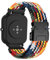 Geflochten Armband Kompatibel mit YAMAY 022/AGPTEK LW11 Sport Elastisches Nylon Ersatzarmband mit Verstellbarer Metall Verschluss Armbänder für YAMAY 022/AGPTEK LW11 Uhrenarmband für Damen Herren (22)