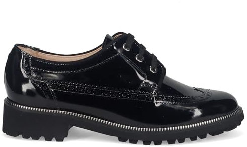 Sangiorgio Scarpa Derby da Donna Vernice Nera - 082 Vernice Nero - Taglia 36½