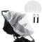 Baby Moskitonetz für Kinderwagen, Tragesitz und Stubenwagen - Elastische Kordel für festen Sitz–Mückennetz Kinder für Jogger, Autositz und - 1000 Mesh Insektenschutz Kinderwagen mit 2 Haken