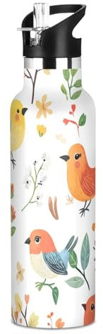 ZRWLUCKY - Borraccia sportiva con manico che mantiene caldo e freddo per ragazzi e ragazze