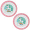 damaloo Assiettes Enfant Licorne – Lot de 2 – Assiettes en plastique réutilisables sans BPA – Vaisselle colorée pour enfants – Passe au micro-ondes – Assiettes bébé pour filles