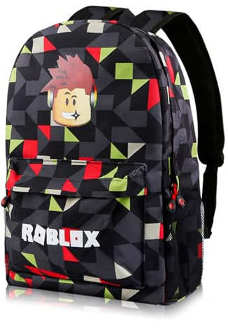 yumcute Ro-blx Kinder Rucksack, Druck rucksack Jugendlichen, Rucksack Jungen 10 Jahre, kinder Schulrucksack Jungen, Große Kapazität Reiserucksäcke, Cartoon Anime Schultaschen für Kinder