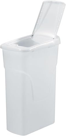 Great Plastic Umweltfreundlicher Kunststoff-Mülleimer, weiß, 25 Liter, Einheitsgröße, 12