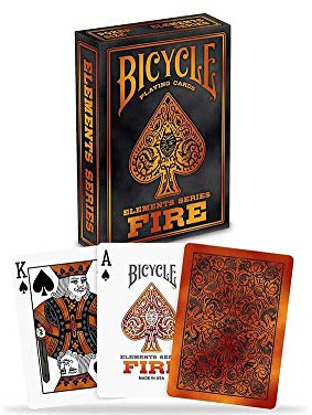 Bicycle Elements Series Fire Spielkarten Standard Pokergröße