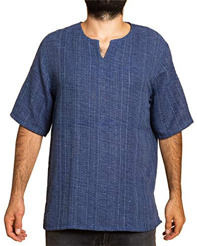 PANASIAM Farmershirt, SS jeansblue L
