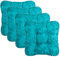 Brandsseller Kissen-Set Sitzkissen Dekokissen Stuhlkissen Zierkissen Stuhlauflage - 4er-Set Türkis