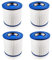 4x Filtro de Cartucho, reemplazo de Filtro de Aire para Kärcher WD3 Premium WD2 WD3 MV3 WD3P KIT de extensión reemplazado (6.414-552.0, 6.414-772.0, 6.414-547.0) Aspiradora seca y húmeda