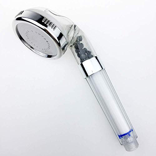 Pommeau De Douche à Main, Version Améliorée De Filtrage Ionique, Haute Pression Et économie D'eau Pommeau De Douche 3 Modes, Pommeau De Douche Universel (bleu Transparent)