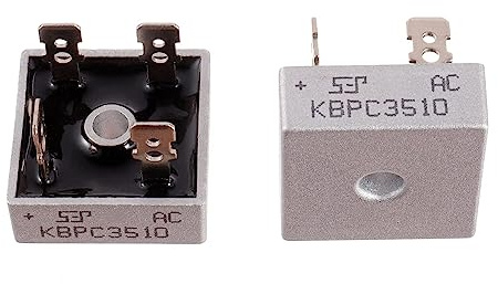 BOJACK KBPC3510 35A 1000V Diodes de redresseur de pont Axial KBPC3510 35 Amp 1000 Volt Full Wave Diodes de silicium électroniques (Pack de 2 Pcs)