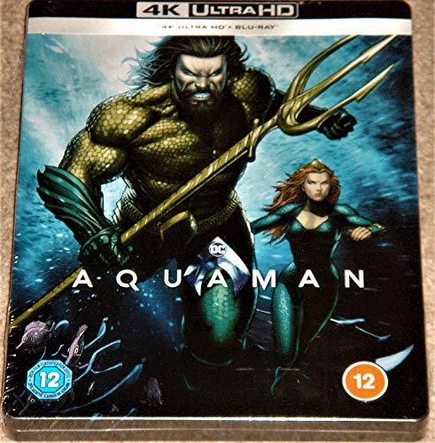 AQUAMAN 4K ULTRA HD LIMITED EDITION STEELBOOK / INCLUDES 2D BLU RAY / IMPORT / REGION FREE