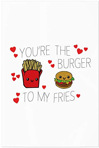 JUNIWORDS Poster, You’re The Burger to My Fries, 40 x 60 cm