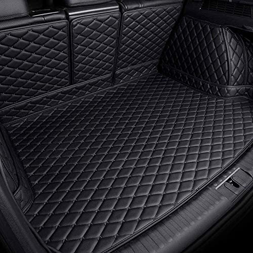 Tapis de Coffre En Cuir Voiture Coussin De Protection Pour VW Tiguan 2017 2018 2019 Complet Entouré Imperméable Tapis De Protection du Plateau De Chargement Anti-rayures Accessoires