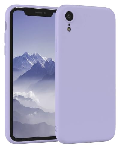 EAZY CASE - Silikonhülle für iPhone XR Hülle Silikon Case Lila weich stoßfeste Handyhülle Schutzhülle mit Kameraschutz Dünn Premium Schutz Cover TPU Phone Bumper in Pastell Lavendel Blau Matt