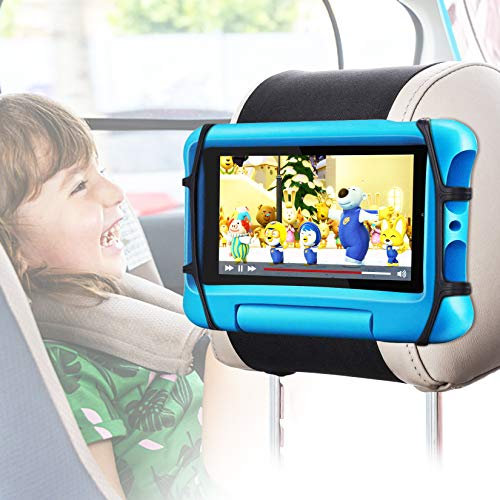 WONNIE Support Tablette Voiture, Universel Support Silicone pour Appuie-tête de Voiture sièges arrière d'enfants, Angle-réglable, Convient à Toutes Les tablettes 7 '' à 12,9