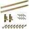 BRESKO Ladenband mit Kloben und Schrauben Set gelb verzinkt 300-800 mm Torband Türband Scharnier Tor Gartentor (800x40 mm - Ø 16 mm)
