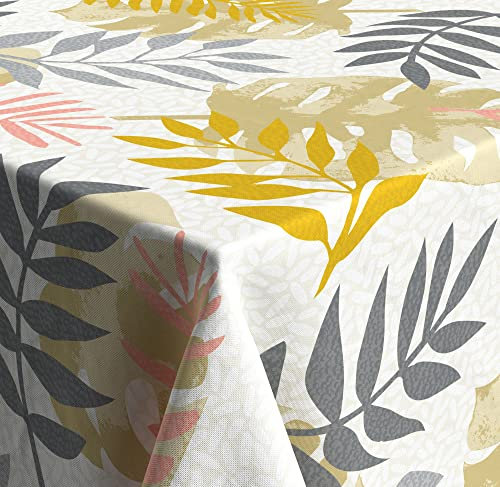 Venilia Tischdecke mit Aufdruck Maria, Tischtuch, Tischwäsche, Tischdeko, bügelfrei, aus Polyester, oval, 1,5 x 2,5m, 59509